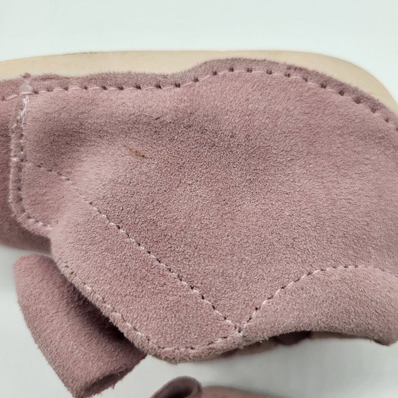 Sole Play Giana SZ 3.5 Infant Baby Girl Booties Shoes Pink Leather Bow - Picture 7 of 11